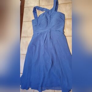Azazie Short Blue Dress